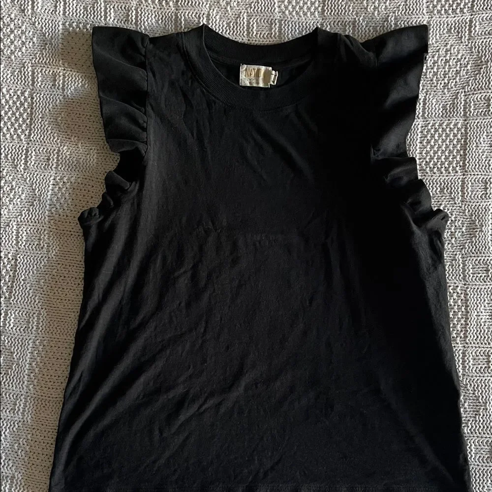 Nation LTD Paulette Ruffle Sleeve Top - Large - Picture 3 of 10